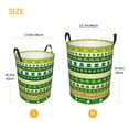 thumbnail image 3 of Balery St. Patrick's day in green colors Cesta de ropa redonda con asas, impermeable, independiente, para ropa, juguetes, dormitorio y familia-Medium, 3 of 6
