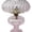 Pink 10" Shade, variant on Light Of Mine Princess Feather Oil Lamp Ornate Decorative Antique Pedestal Style Glass Oil Hurricane Lamp Clear with 3/4" Wick roll (Cobalt Blue)