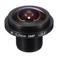 thumbnail image 1 of Lente de Cámara CCTV 1.7mm F2.0 Lente de Cámara de Seguridad Lente de Ángulo Amplio de 185°, 1 of 6