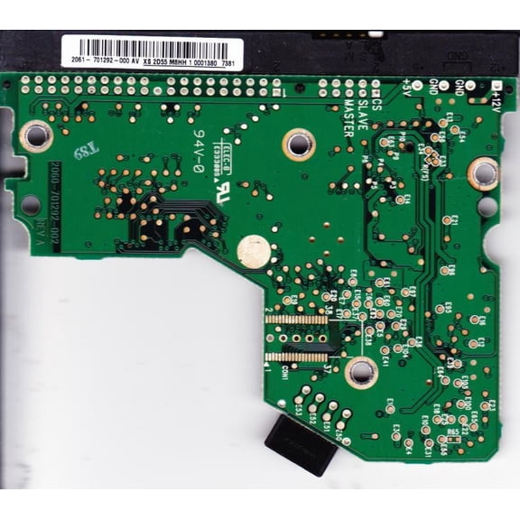 WD800BB-22JHC0, 2061-701292-000 AV, WD IDE 3.5 PCB