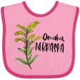 thumbnail image 3 of Inktastic Omaha, Nebraska Goldenrod Flower Boys or Girls Baby Bib, 3 of 4