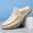 Fashionable Off-white, variant on Top-grain Cowhide Upper, 2025 High-end New Men's Semi-enclosed Mule Shoes, Hand-stitched Upper for Enhanced Durability. Available in 3 Colors, Comfortable and Stylish, Breathable