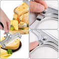 thumbnail image 5 of Kit de 2 cortadores de queso, cortador de queso de alambre de acero inoxidable y raspador de queso., 5 of 5