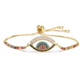 thumbnail image 4 of ZHAOCHENG pulseras estilo B chapadas en mal de ojo para mujer, pulsera hecha a mano, delicada, simple, ajustable, cadena deslizante, pulseras de mal de ojo, regalo de joyería, 4 of 4