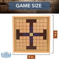 thumbnail image 3 of WE Games King's Table Tablut Viking Game Wood Pieces Natural Square, 3 of 11