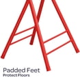 thumbnail image 4 of Lavish Home Folding Stool Set of 4 - 24in Stools with 225lb Capacity (Red), 4 of 6