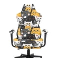 thumbnail image 3 of Whosucclay Cat Print Gaming Chair Covers Slipcovers Washable, 4 Pieces Stretchable Elastic Computer Reclining Gaming Chair Seat Cover with Armrest Cover, 3 of 8