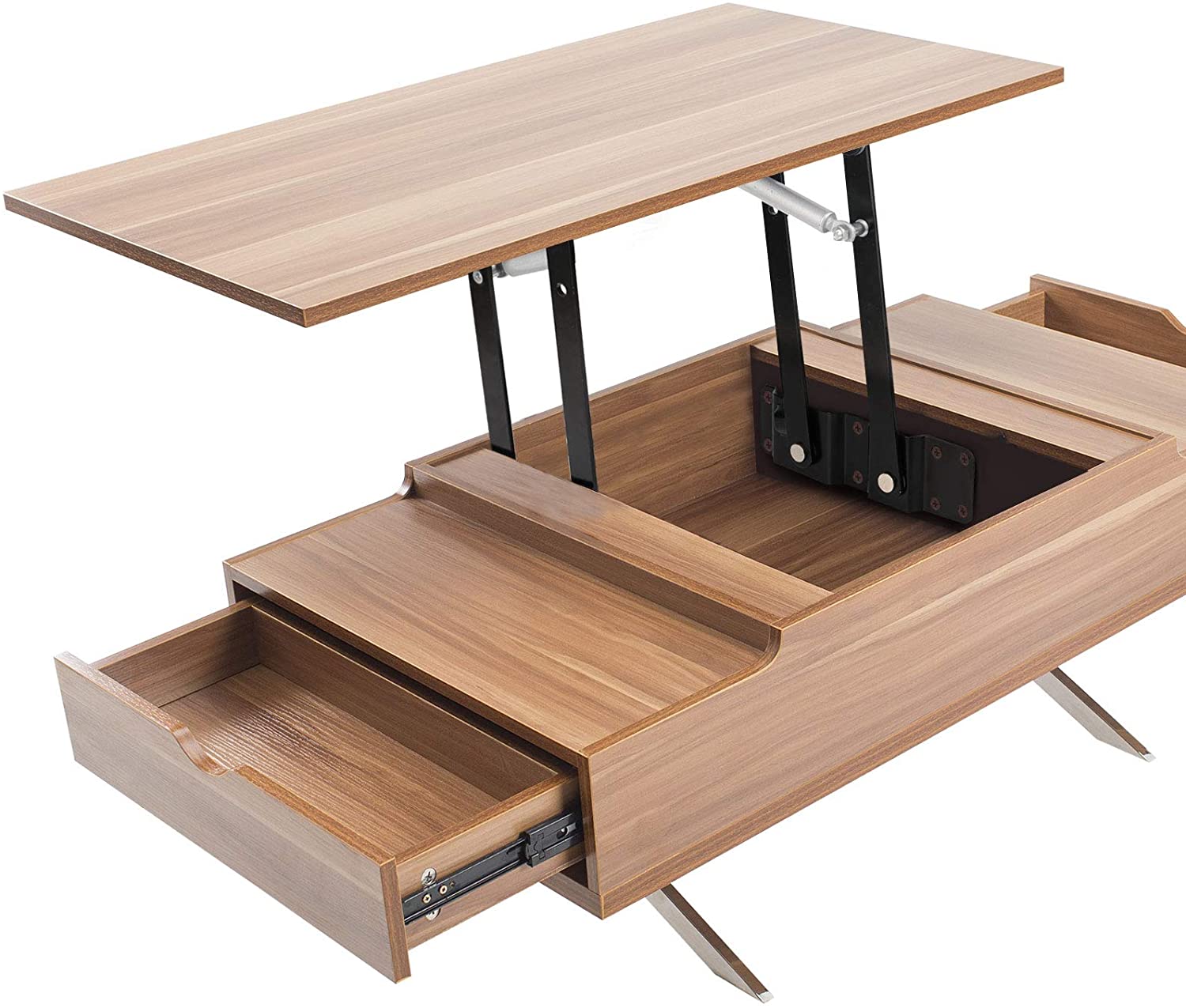 Buy KINJOEK 2 Pairs 150N Folding Lift Up Table Mechanism, Coffee Table