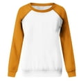 thumbnail image 4 of AherBiu Chandails en Molleton à Col Rond pour Femmes Manches Longues Tops Color Block Tops pour Sortir T-Shirts d'Entraînement, 4 of 7