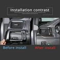 thumbnail image 4 of TINKI 2PCS Side Air Vent Frame Trim for Honda Pilot 2016-2022/ Ridgeline 2017-2023/ Passport 2019-2023, ABS Material Center Console Side Air Conditioning Outlet Cover Accessories, 4 of 14