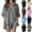 Dark Gray, variant on FengLS Women's Fashion 2 Piece Sets Lapel Collar Button Down Shirt & Short Pants Sets Cotton Linen Lightweight Breathable Sets for Daily Outdoor & Casual Home Wear