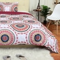 thumbnail image 4 of PiccoCasa 2 Piece Bohemian Comforter Set, Twin Red, 4 of 7
