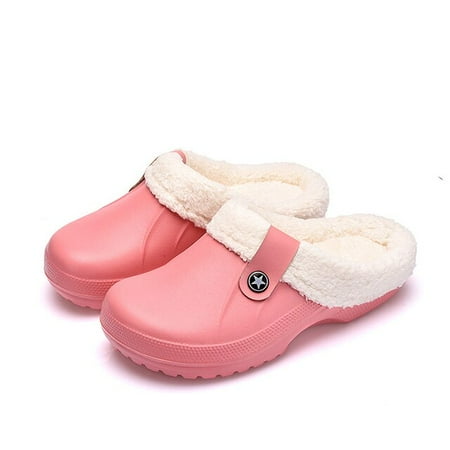 

PIKADINGNIS Women Warm Slippers Soft Autumn Winter New Slides Waterproof Eva Plush Slippers Female Clogs Couples Home Indoor Fuzzy Shoes