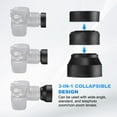 thumbnail image 3 of Uxcell 67mm Rubber Camera Lens Hood Sun Shade/Shield with Cleaning Cloth & Pen, 3 of 7