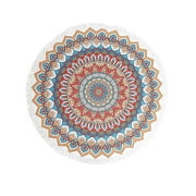 Round Beach Microfiber Towel Blanket for Yoga Mat Picnic Blanket Baby Pet Playing Mat with Fringe Tassels
