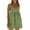 DT-Green, variant on DailyTrove Women's Sleeveless A-Line Mini Dress, Casual Beach & Weekend Wear, Lightweight Cotton Blend, Solid Color