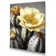 thumbnail image 2 of Designart "Yellow Green Cactus Flower IV" Floral Cactus Wall Art Living Room, 2 of 5