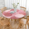 thumbnail image 3 of Elastic Round Tablecloth in Gorgeous Bohemian Print, Fits Tables 52-56 Inches in Diameter, 3 of 7