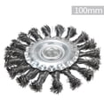 thumbnail image 3 of Labymos Knotted Bench Steel Wire Brush Deburring Derusting Angle Grinder Cleaner Accessories Rust Removal Wheel, 3 of 8