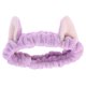 thumbnail image 5 of EeaseMX Diademas elásticas con orejas de gato para mujeres y niñas, maquillaje, lavado facial, mascarilla, peinado, diadema, accesorio para el cabello (morado), 5 of 7