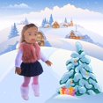 thumbnail image 5 of Gqtwoy 18-Inch Doll Clothing Set, Winter Plush Sweater and Coat, Furry Shoulder Jumpsuit, 4-Piece Outfit, Fashionable Doll Accessories, Perfect for Dress-Up Occasions, 5 of 6