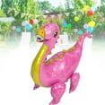 thumbnail image 6 of Giant Dinosaur Balloon Set Aluminum Foil 93cm Cute Animals Self Standing Dinosaur Balloon for Party Birthday Decorations Supplies Pink, 6 of 9