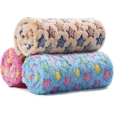 Pet Cotton Pad Keep Warm Dual Purpose---Pink Star+Blue Star+Fawn Star---S(60*40Cm)