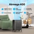 thumbnail image 2 of Coway Airmega Purificador inteligente de aire con cobertura, Grafito/Plateado, 1560 sq.tf., 1, 1, 2 of 5
