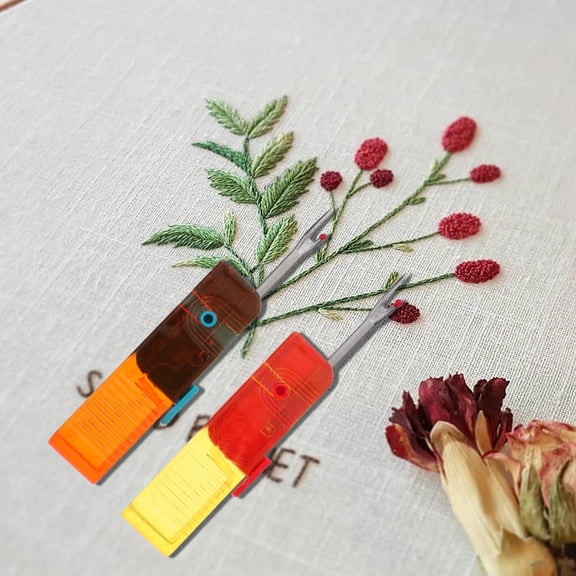WORGEOUS 4Pcs Seam Rippers for Sewing and Handicrafts Orange Color for Opening Buttonholes