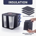thumbnail image 2 of Cup Drink Carrier with Handle, Reusable Insulated DrinkCaddy Drink Holder for Car for Travel and Delivery 6 Cup, 2 of 7