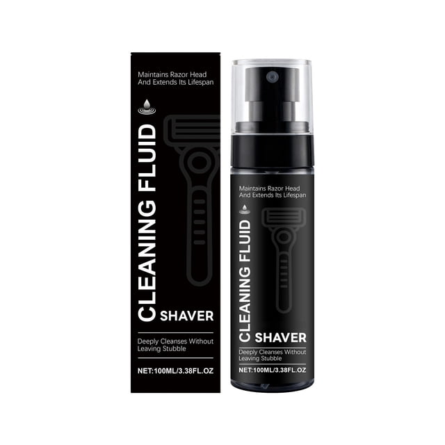 Deeceymbur Razor Shaving Tool Cleaning Spray 100ml Refreshing Formula Removes Hair Residue Easy Use Routine Care Solution