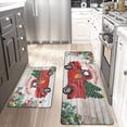 thumbnail image 3 of Merry Christmas Kitchen Mat Set of 2 Cushioned Farmhouse Anti Fatigue Kitchen Rug Waterproof Non Slip Kitchen Mats and Rugs PVC Foam Comfort Rug Carpet for Christmas Holiday Decoration, 3 of 6
