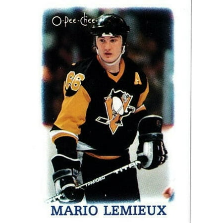 Mario Lemieux Pittsburgh Penguins 1988-89 O-Pee-Chee mini card