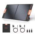 GRECELL 2Pack 100W Portable Solar Panel for Power Station Generator, 20V Foldable Solar Cell Solar Charger with MC-4 High-Efficiency Battery Charger for Outdoor Camping