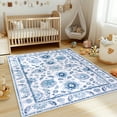 thumbnail image 6 of Socofuz Washable Area Rug, Vintage Oriental Carpet for Living Room Bedroom Dinning Room Home Office Nursery, 5'x7', 6 of 9