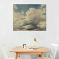 thumbnail image 2 of ONETECH  Framed Canvas Print Wall Art White Pastel Country Cloud Skyline Nature Wilderness Illustrations Realism Decorative Scenic Panoramic Earth for Living Room, Bedroom, Office, 2 of 4