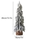 thumbnail image 3 of Adornos navideños en miniatura: Árbol de Navidad pequeño con nieve cayendo. Decoración para el hogar o escritorio., 3 of 6