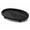 Black Marble, variant on DBOZE Modern Oval Decorative Tray – Textured Matte Finish with Raised Legs, 10” x 6.5” x 1.5” Vanity Tray for Bathroom, Coffee Table, Jewelry & Candle Display,(White)