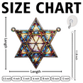 thumbnail image 4 of 89Bloom Star of David Stained Glass Hologram Ornament, Stained Glass Suncatcher Ornaments Home Decor, Holographic Ornaments, 4 of 7