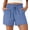 Blue, variant on Fantaslook Summer Shorts for Women Wide Leg High Waisted Shorts Drawstring Casual Beach Shorts with Pockets