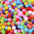 thumbnail image 5 of Bottone 1000Pcs Soft Round Fluffy Craft PomPoms Mixed Color Pom Poms 10mm DIY Craft, 5 of 7
