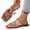 #1 Brown, variant on Women's Spring/Summer Solid-Color Closed-Toe Buckle Sandals: Comfortable, Breathable Jelly Shoes—Lightweight, Flat Slides, Stylish Footwear for Everyday Casual Summer Wear Sky Blue 41