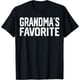 thumbnail image 1 of Grandma's Favorite Grandchild divertida Grandson para hombre Camiseta | Camiseta casual de algodón, 1 of 7