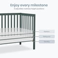 thumbnail image 4 of Dream On Me Edgewood 4-in-1 Convertible Mini Crib, Olive, 4 of 9