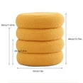 thumbnail image 2 of Vanity Stool, Lambswool Fabric, Ottoman, Padded Seat Foot Rest Stool, 2 of 7