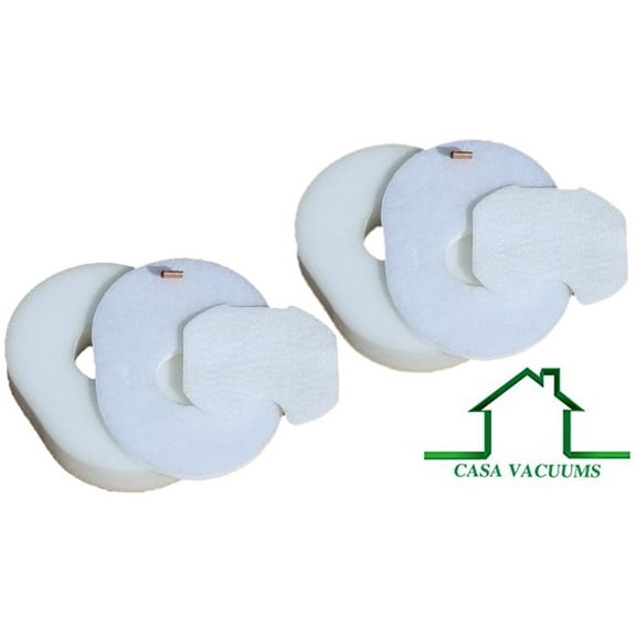 2 Shark Rocket Foam & Felt Filter Kits Fit  HV300, HV300W, HV301, HV302, HV303, HV305, HV308, HV310, UV450 Part XFFV300