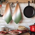 thumbnail image 6 of Orange Sage Green Ombre Kitchen Towels Set of 4, Abstract Aesthetics Modern Art Absorbent Dish Towels for Kitchen, Microfiber Hand Towel, Quick Drying Tea Towel for Cleaning Decorative Dishcloths, 6 of 7