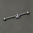 thumbnail image 5 of Body Candy Industrial Barbell Womens 14G Stainless Steel Helix Cartilage Earring Pinwheel Mens 1 1/2", 5 of 8