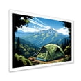 thumbnail image 2 of Designart "Forest Camping Retreat II" Landscapes Framed Wall Art Decor - Country Green Camping Travel Bedroom Framed Canvas Wall Art, 2 of 6