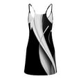 thumbnail image 4 of ShomPort Women's Casual Mini Dress Two Piece Outfits Sleeveless V-Neck Sundress and Biker Shorts Beach Vacation Sets, 4 of 6